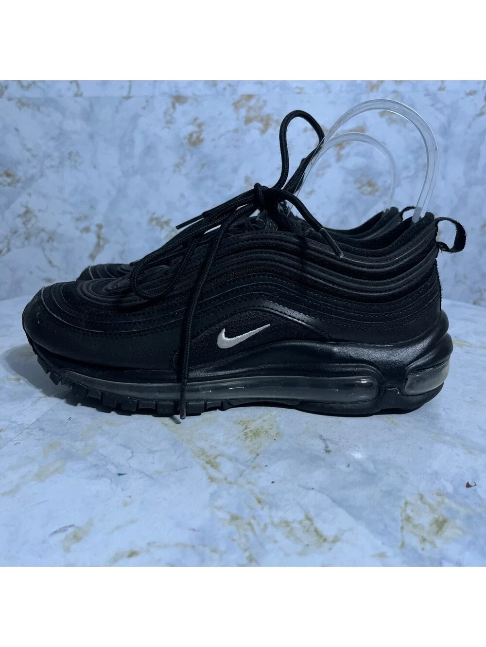 Nike Air Max 97 Women's Size 7 Shoes Black Athletic Low Top Trainer Sneakers